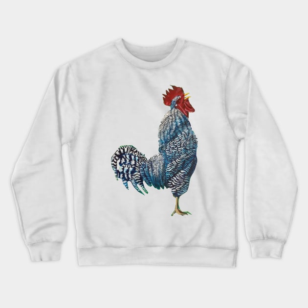 Rocky the Barred Rock Crewneck Sweatshirt by chadtheartist